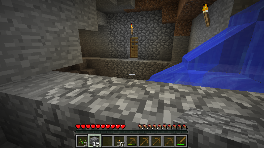 Minecraft wyjście z kopalni do kryjówki